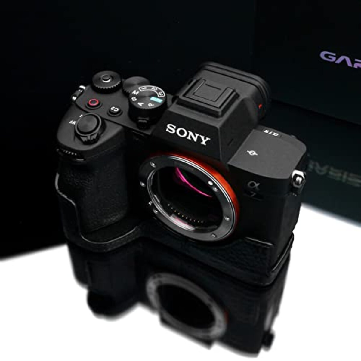  GARIZ SONY α7 IV 用 本革カメラケース XS-CHA7M4BK ブラック画像5 