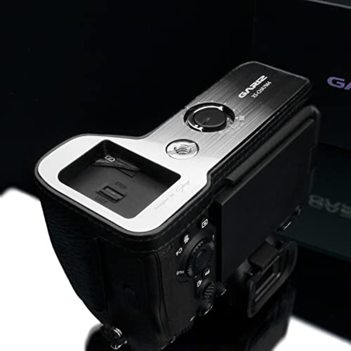  GARIZ SONY α7 IV 用 本革カメラケース XS-CHA7M4BK ブラック画像12 