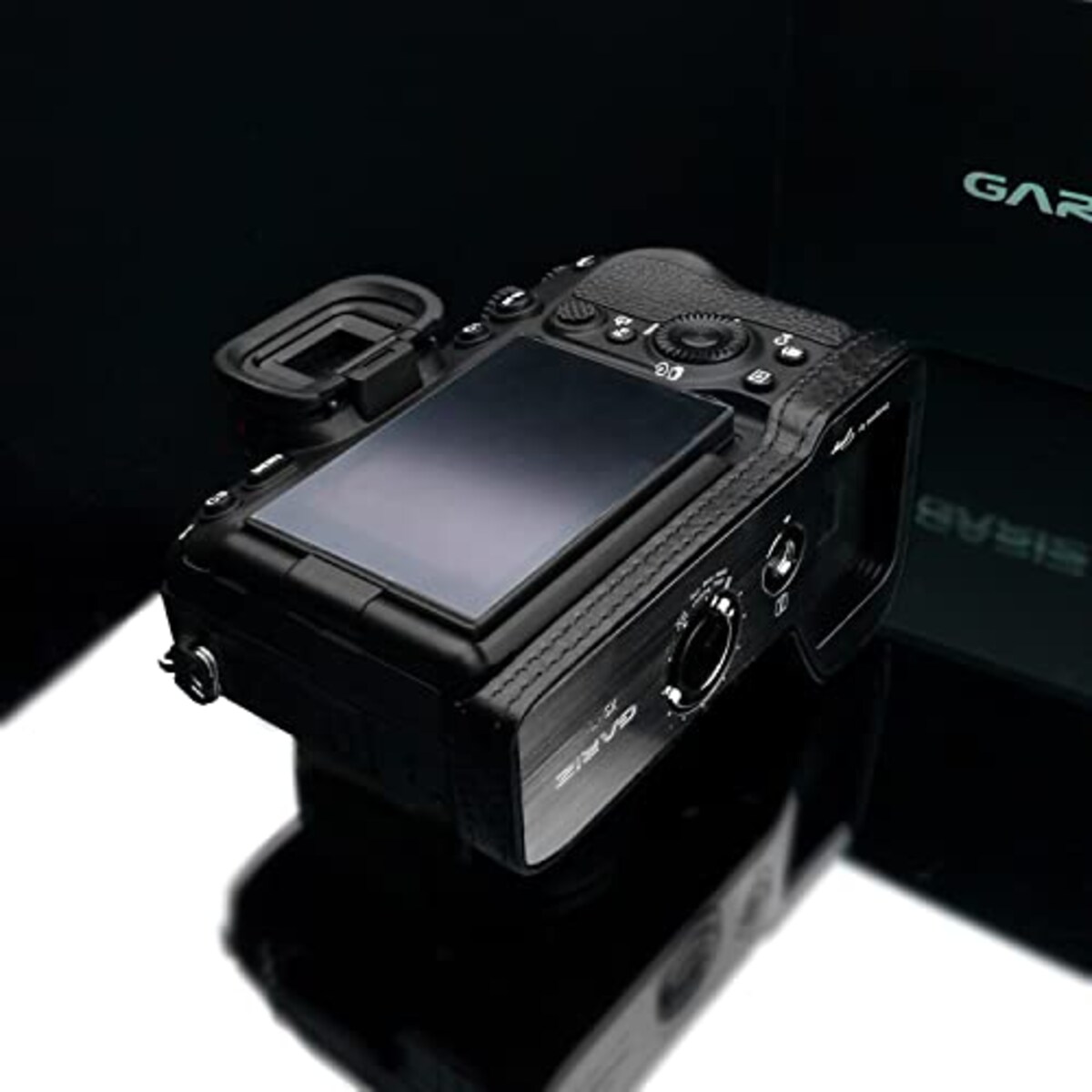  GARIZ SONY α7 IV 用 本革カメラケース XS-CHA7M4BK ブラック画像14 
