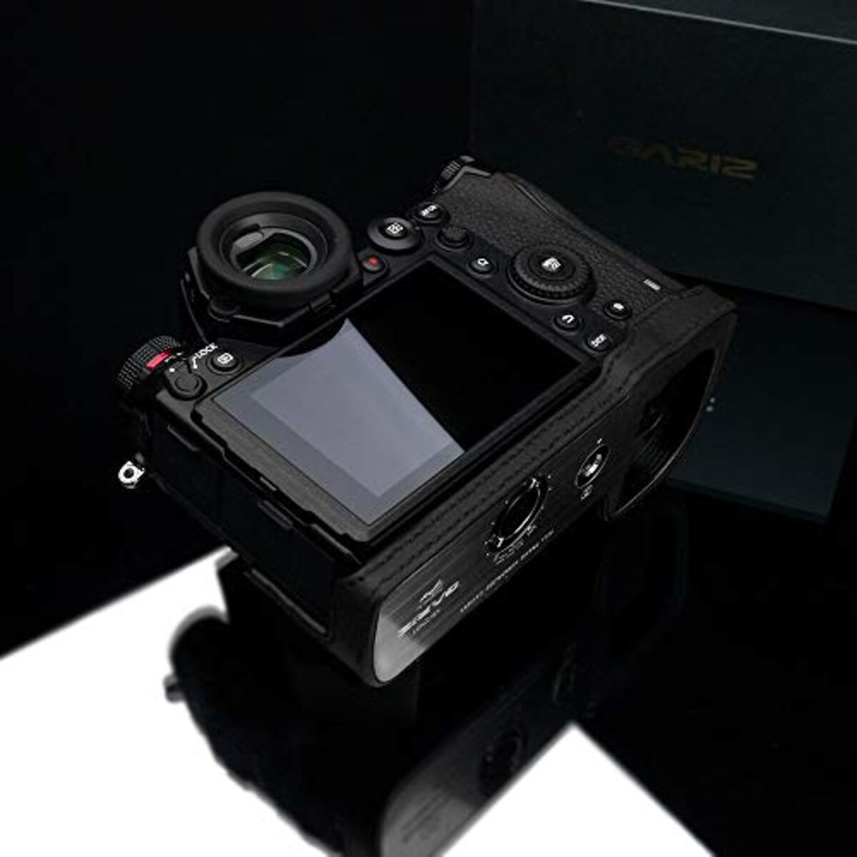  GARIZ Panasonic LUMIX S1 用 本革カメラケース XS-CHS1BK ブラック画像14 