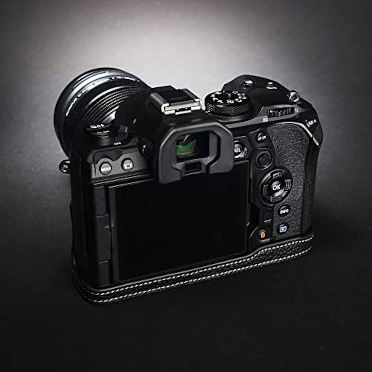  TP Original OM SYSTEM OM-1 用 ボディーハーフケース ブラック画像5 