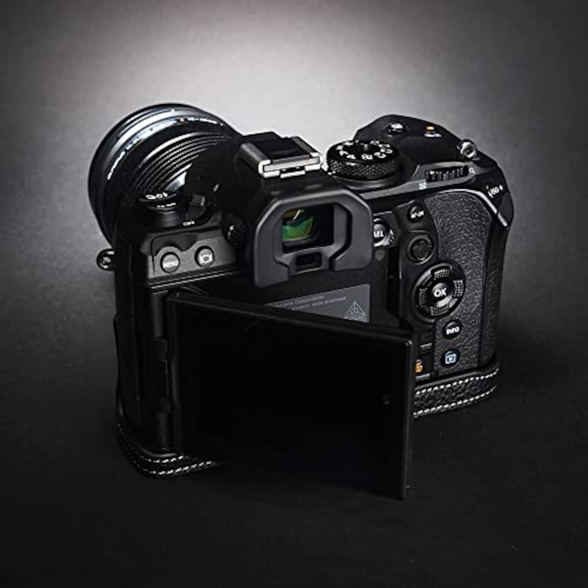  TP Original OM SYSTEM OM-1 用 ボディーハーフケース ブラック画像7 