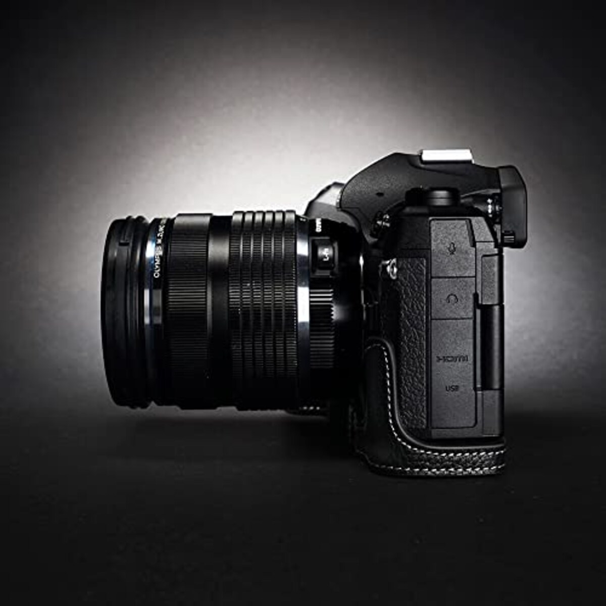  TP Original OM SYSTEM OM-1 用 ボディーハーフケース ブラック画像9 