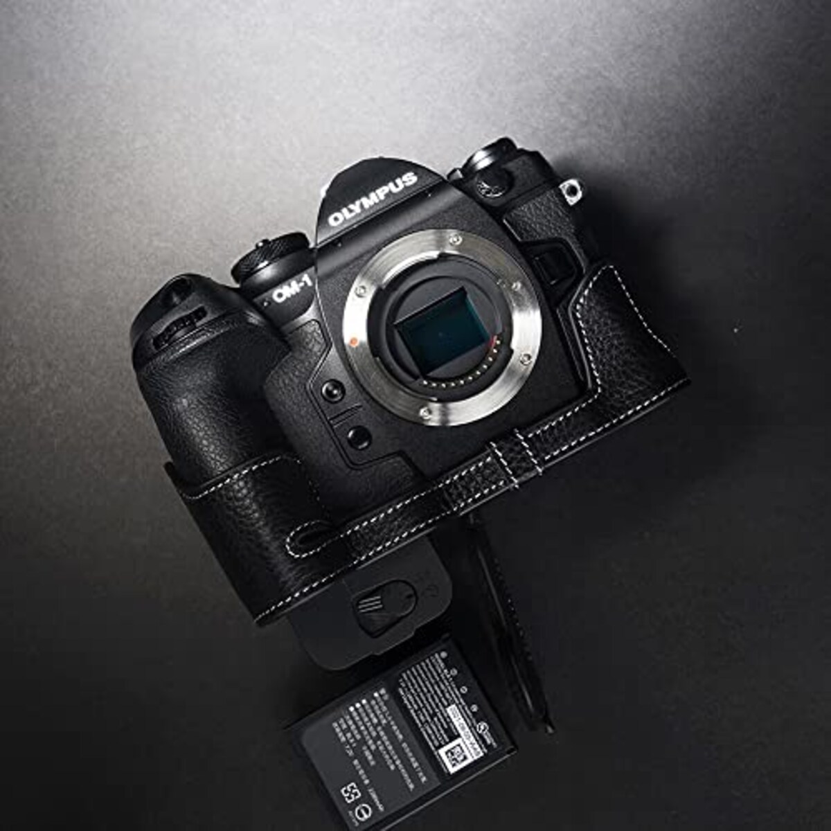  TP Original OM SYSTEM OM-1 用 ボディーハーフケース ブラック画像10 