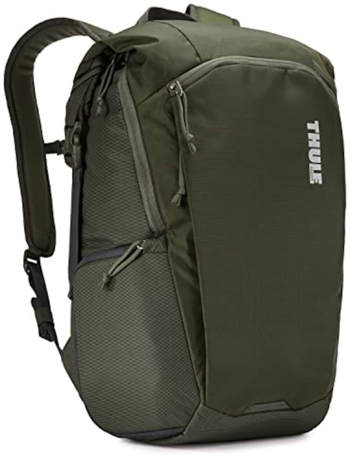 [スーリー] リュック Thule EnRoute Large DSLR Backpack 容量:25L デジカル一眼レフカメラ収納用 Dark Forest