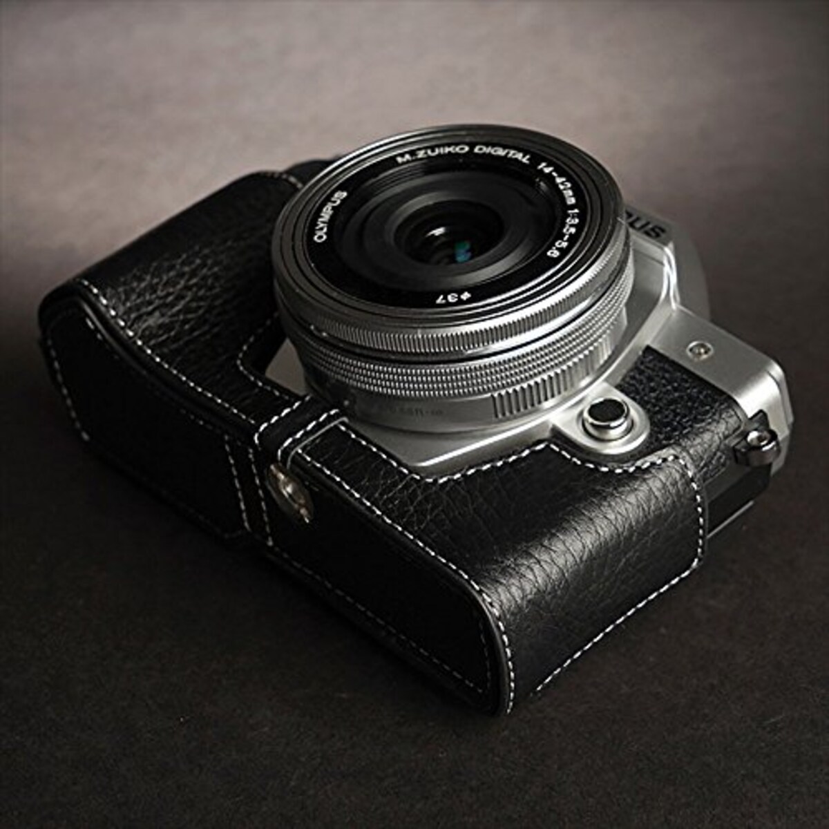  TP Original OLYMPUS OM-D E-M10 Mark III 用 ボディーハーフケース ブラック画像5 