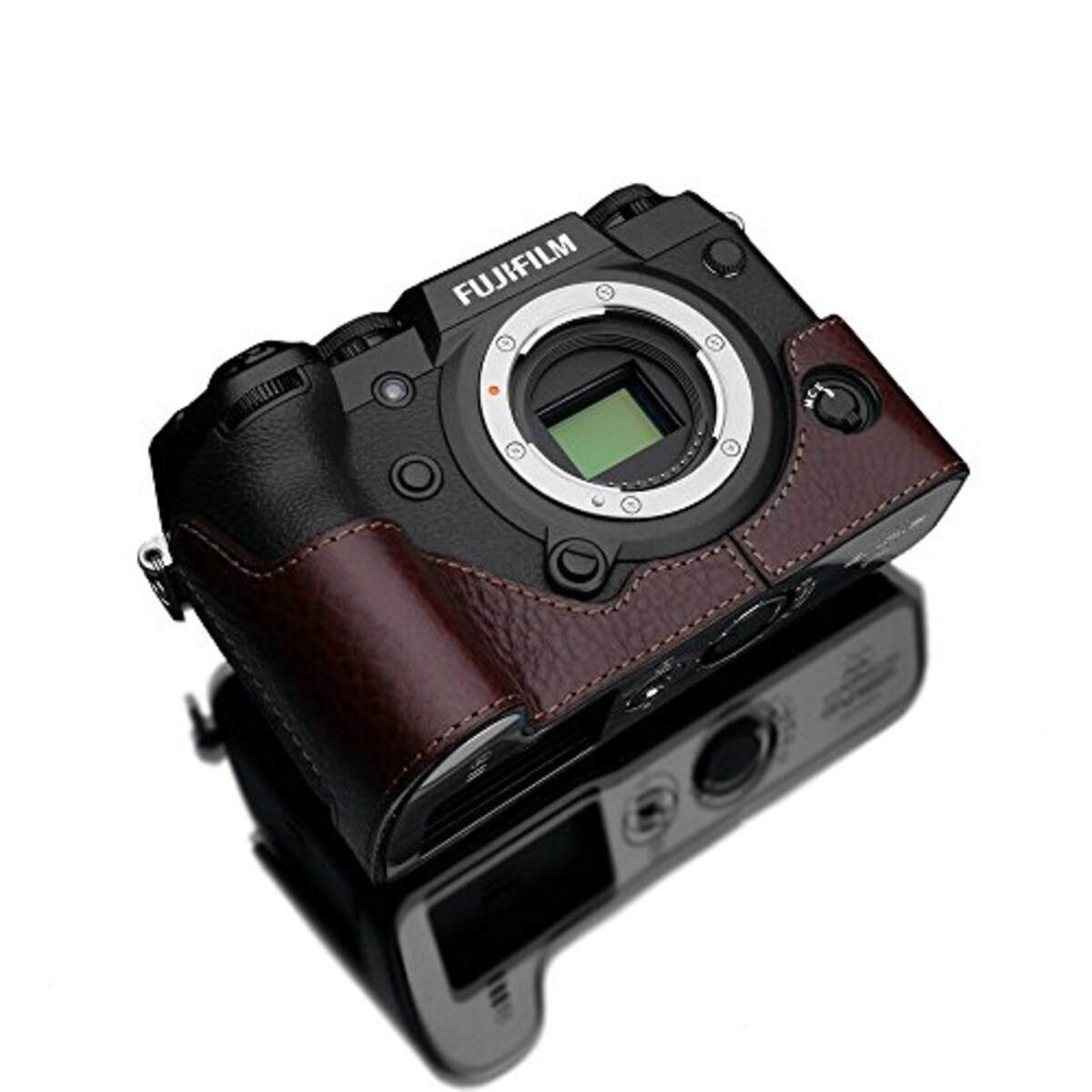 GARIZ FUJIFILM X-H1用 本革カメラケース XS-CHXH1BR ブラウン