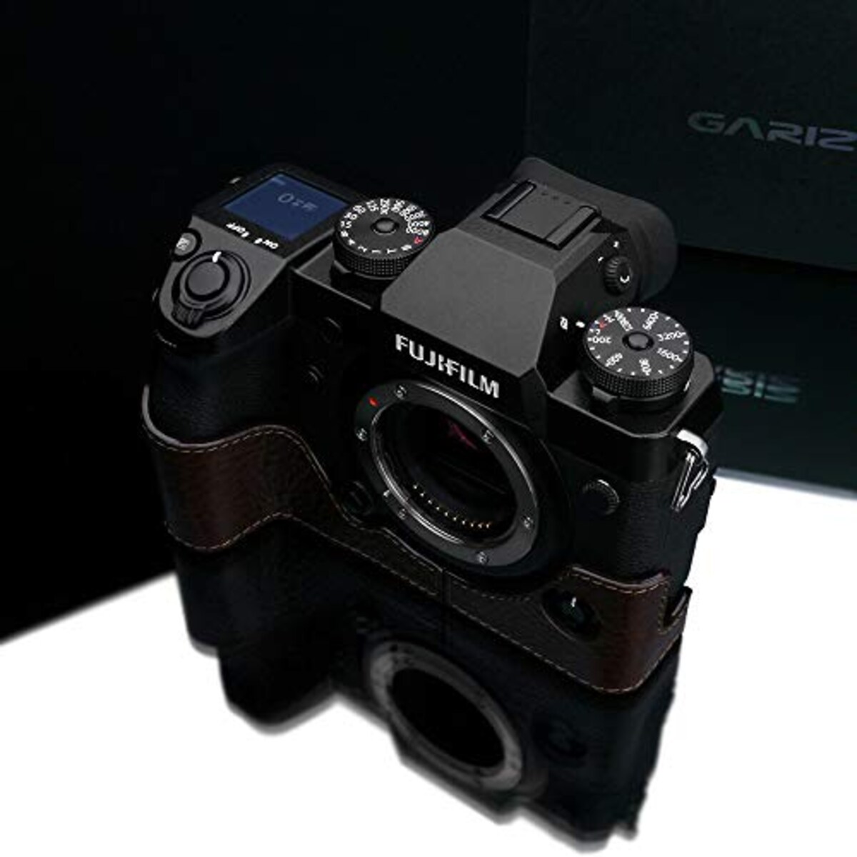  GARIZ FUJIFILM X-H1用 本革カメラケース XS-CHXH1BR ブラウン画像5 