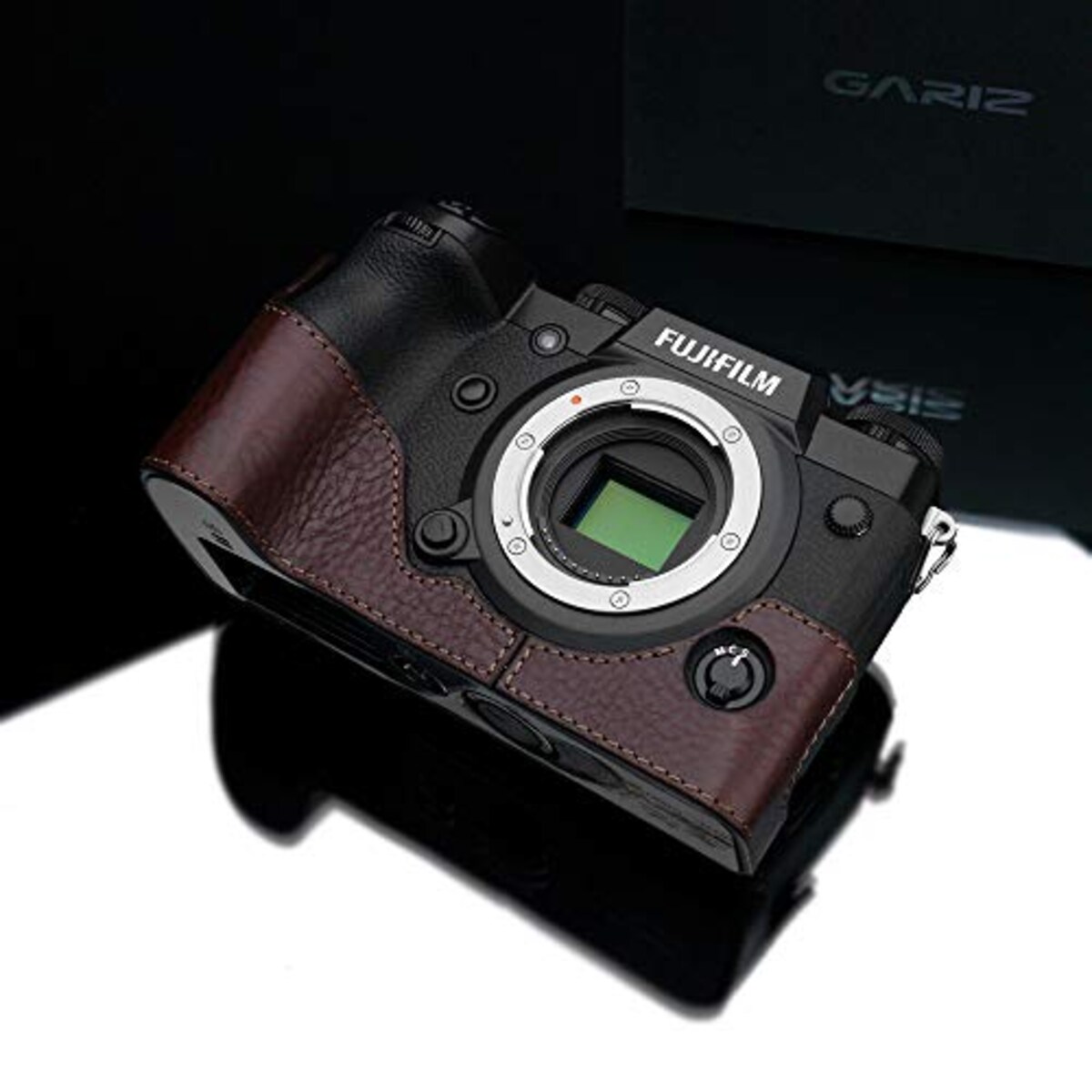  GARIZ FUJIFILM X-H1用 本革カメラケース XS-CHXH1BR ブラウン画像7 