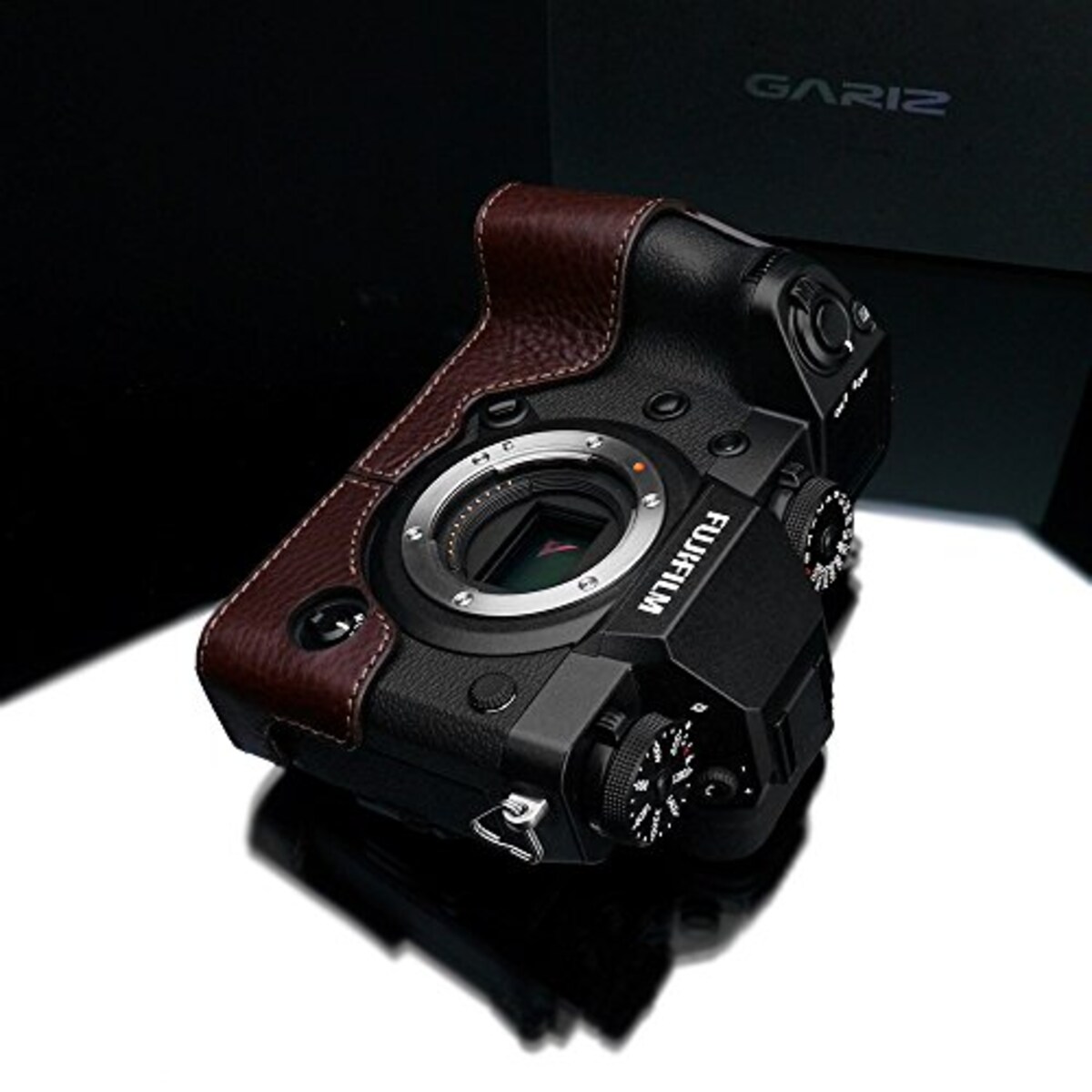  GARIZ FUJIFILM X-H1用 本革カメラケース XS-CHXH1BR ブラウン画像8 