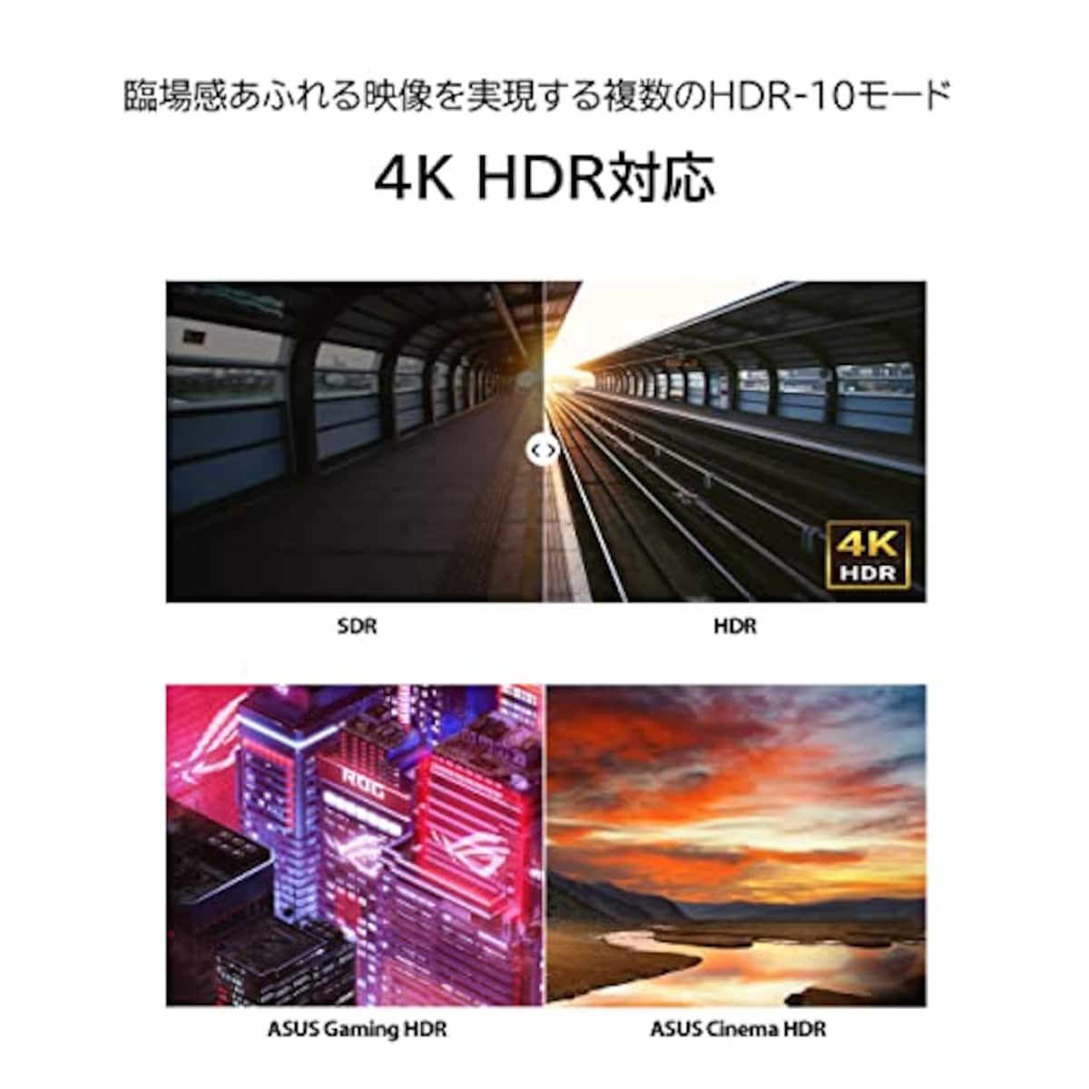  ASUS 4K モニター Eye Care VP32UQ 31.5インチ / IPS / 100% sRGB / HDR-10 / DP, HDMI / ブルーライト軽減 / フリッカフリー / VESA対応 / 国内正規品画像3 