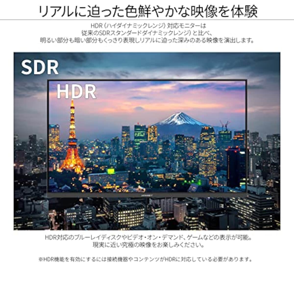  JAPANNEXT 23.8インチ モニター フルHD 1920x1080解像度 IPS ディスプレイ (HDMI/USB-C 給電 (65W) / スピーカー内蔵/VESA対応/ブルーライトカット) JN-IPS2380FHDR-C65W画像4 