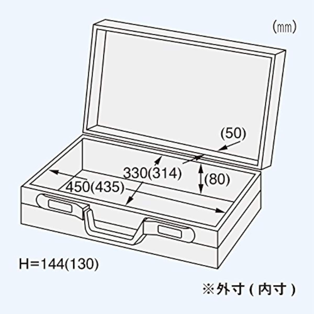  ENGINEER エンジニア アルミトランク ツールケース シルバー ウレタン・工具パネル付 450×330×135mm KA-57画像4 