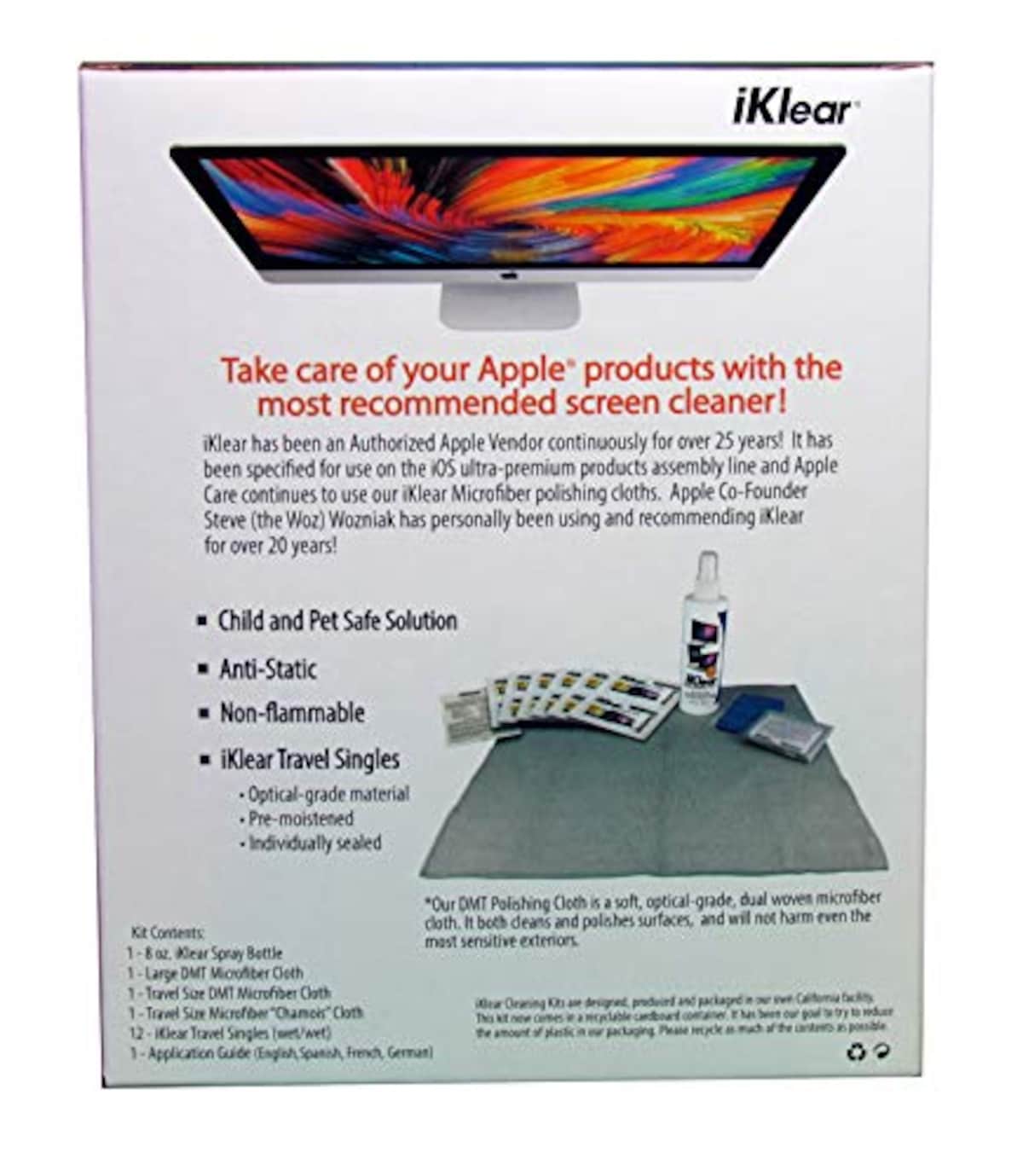  iKlear クリーニングキット iPad iPhone MacBook すべての液晶パネル用 18824画像2 