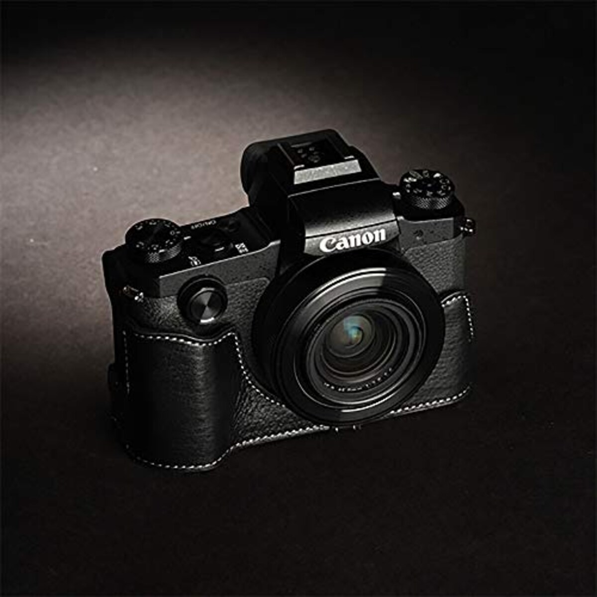  TP Original Canon PowerShot G1 X Mark III 用 ボディーハーフケース ブラック画像3 