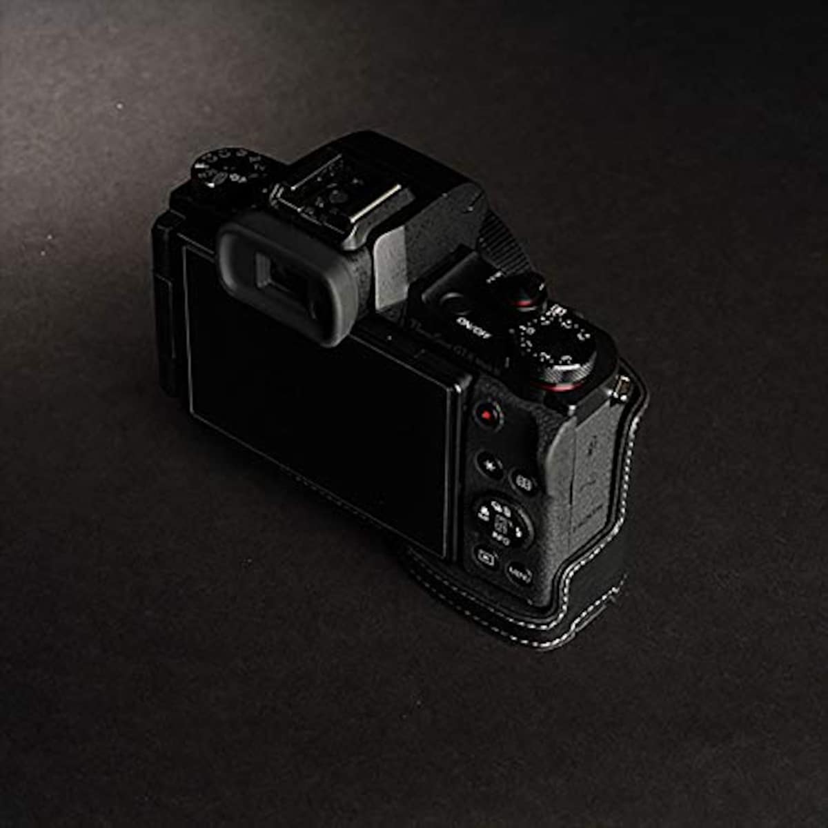  TP Original Canon PowerShot G1 X Mark III 用 ボディーハーフケース ブラック画像10 