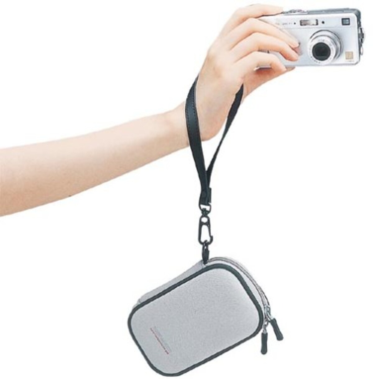  ELECOM 低反発発泡ポリウレタンデジタルカメラケース(参考収納寸法55*30*110)グレー ZSB-DG005GY画像3 