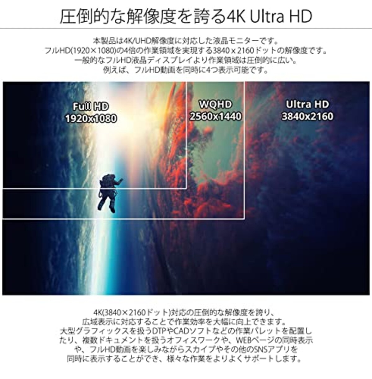  【Amazon.co.jp限定】JAPANNEXT 28型 IPS 4K USB-C給電対応液晶モニター JN-I28UR-C65W HDR対応 HDMI DP sRGB100%画像2 