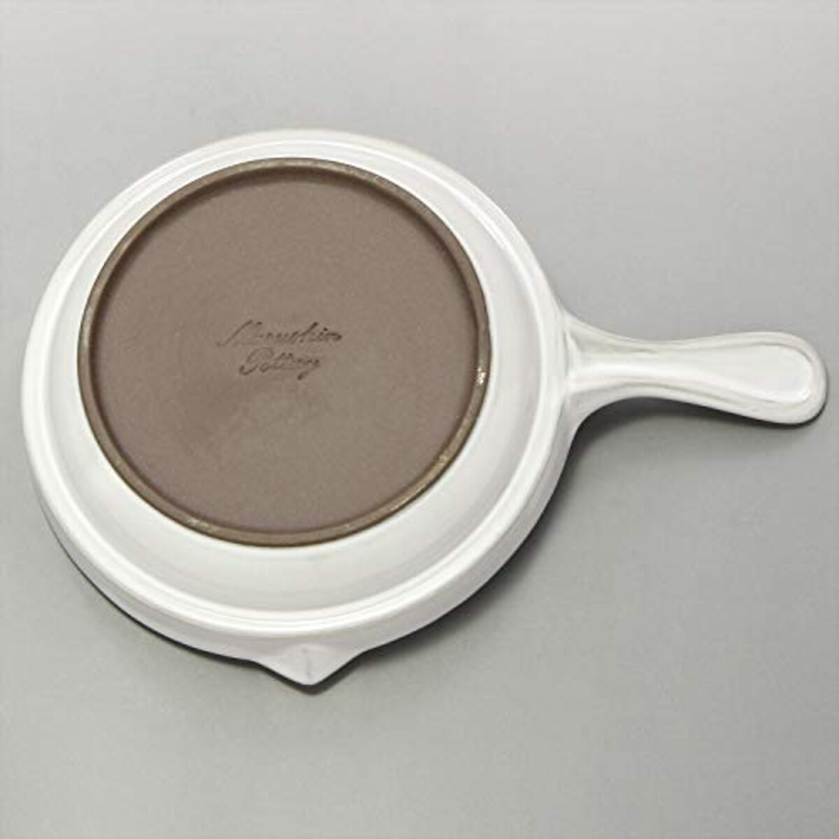  美濃焼 耐熱陶器 取っ手付き プレート 皿 トリコロール ホワイト 幅約14cm×高さ5cm 電子レンジ オーブン対応 日本製 509-11画像4 