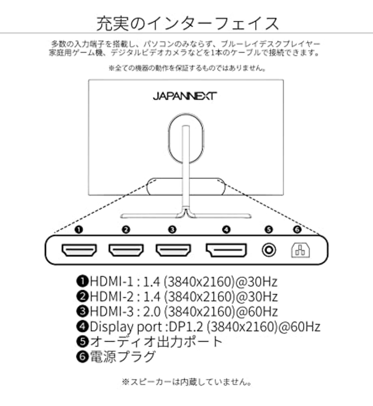  JAPANNEXT 31.5インチ曲面パネル搭載4K液晶モニター JN-VC315UHDR HDMI DP 湾曲画像5 