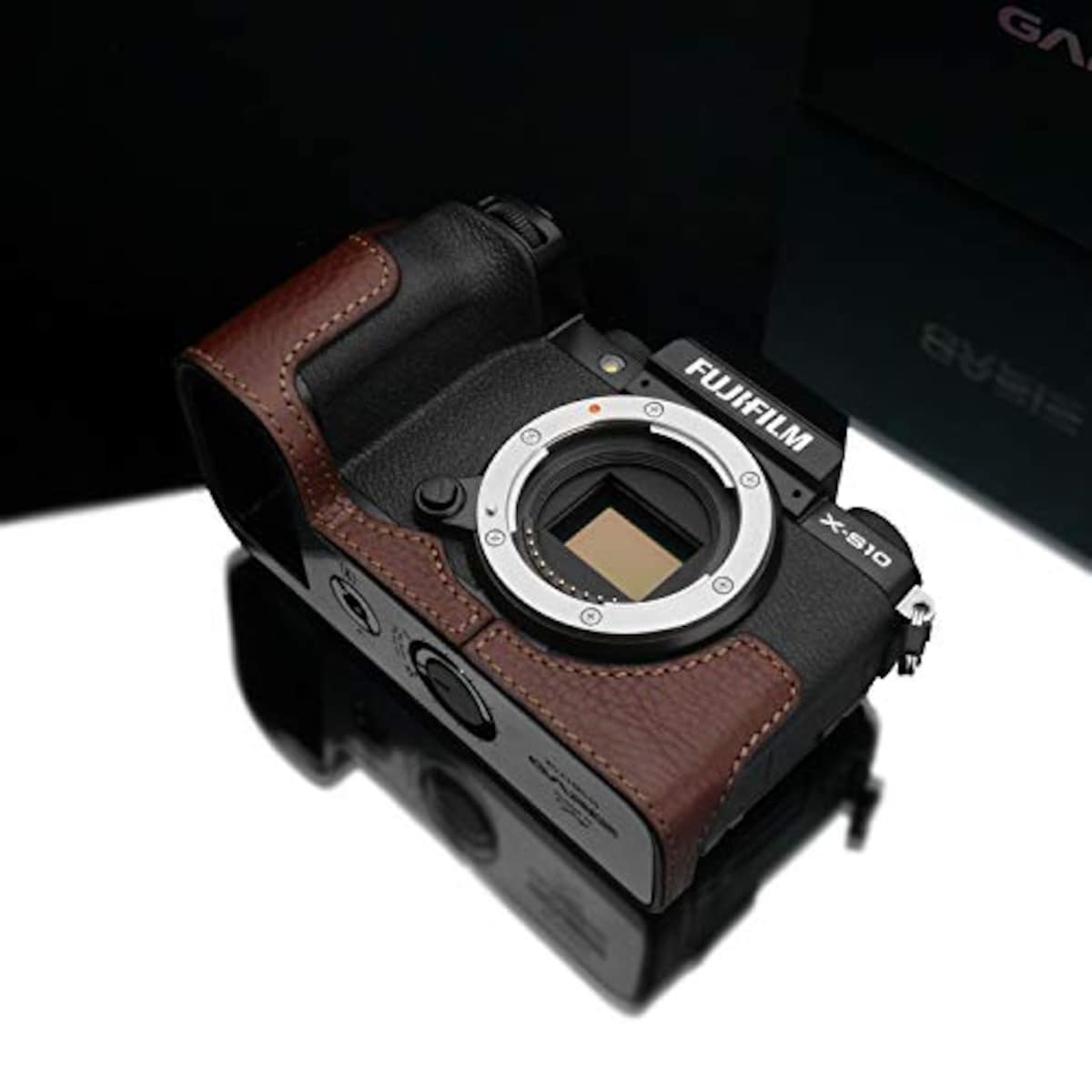  GARIZ FUJIFILM X-S10用 本革カメラケース XS-CHXS10BR ブラウン画像7 