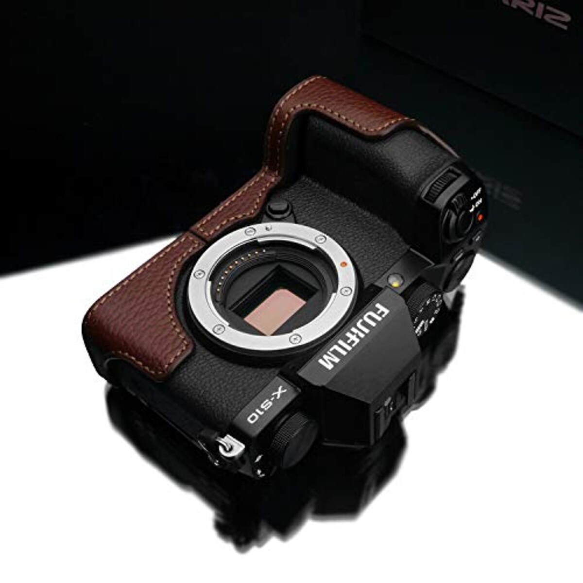  GARIZ FUJIFILM X-S10用 本革カメラケース XS-CHXS10BR ブラウン画像8 