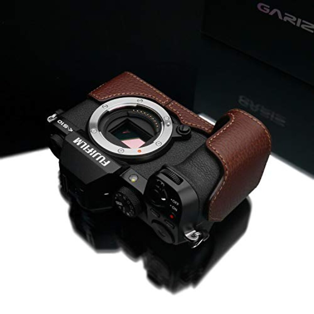  GARIZ FUJIFILM X-S10用 本革カメラケース XS-CHXS10BR ブラウン画像9 