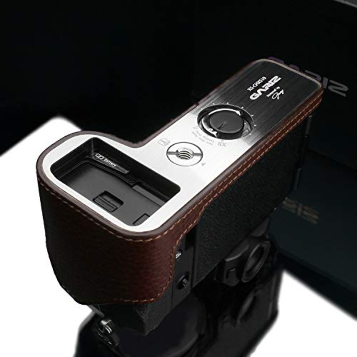  GARIZ FUJIFILM X-S10用 本革カメラケース XS-CHXS10BR ブラウン画像10 