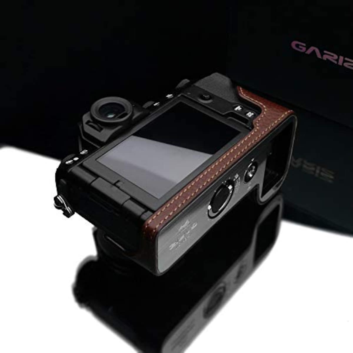  GARIZ FUJIFILM X-S10用 本革カメラケース XS-CHXS10BR ブラウン画像12 