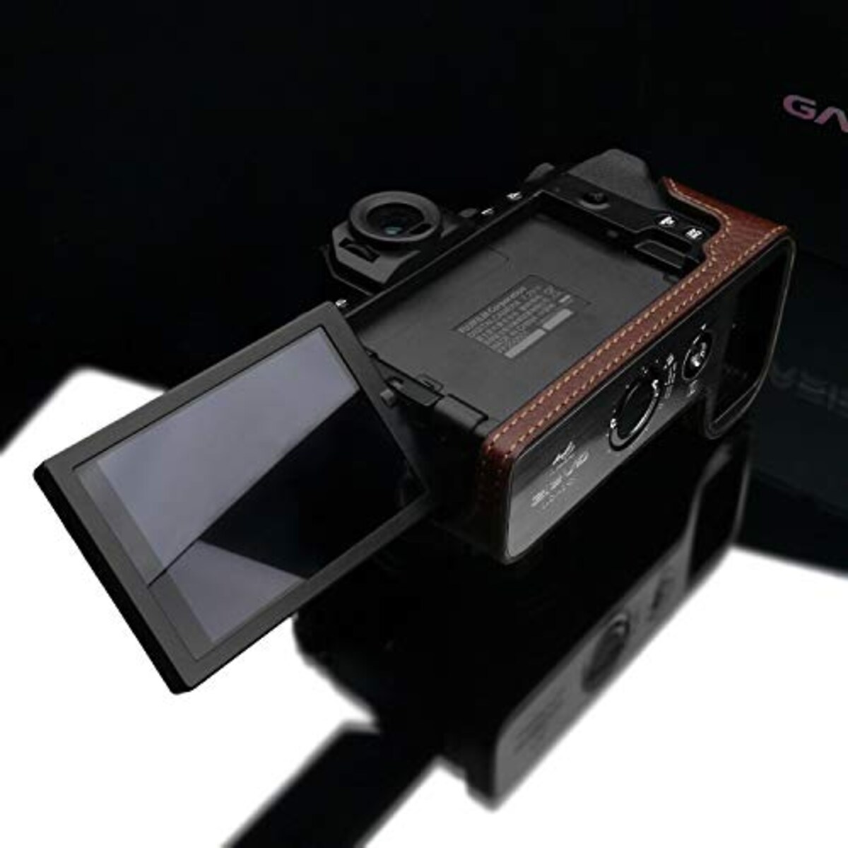  GARIZ FUJIFILM X-S10用 本革カメラケース XS-CHXS10BR ブラウン画像14 