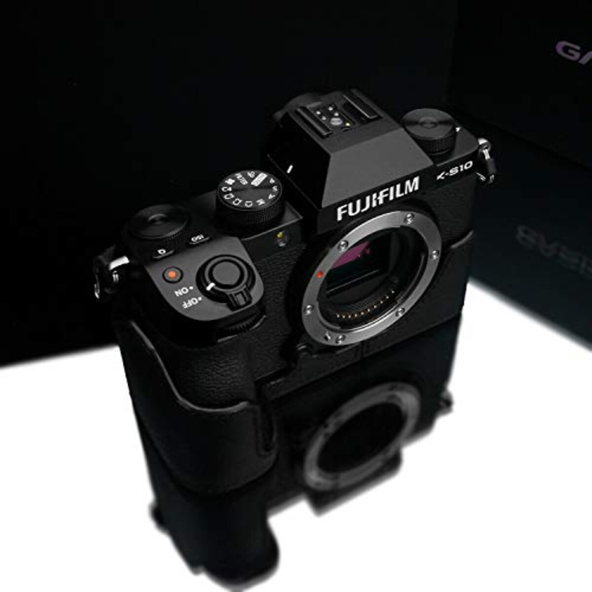  GARIZ FUJIFILM X-S10用 本革カメラケース XS-CHXS10BK ブラック画像4 