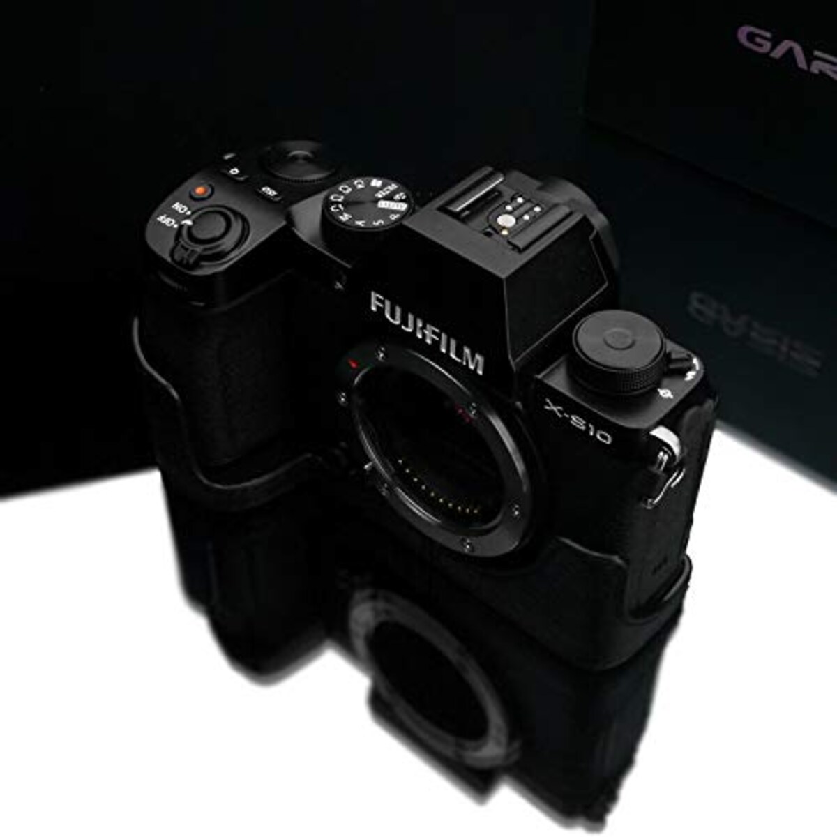  GARIZ FUJIFILM X-S10用 本革カメラケース XS-CHXS10BK ブラック画像5 