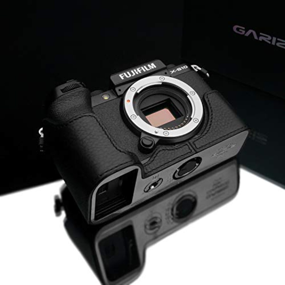  GARIZ FUJIFILM X-S10用 本革カメラケース XS-CHXS10BK ブラック画像6 