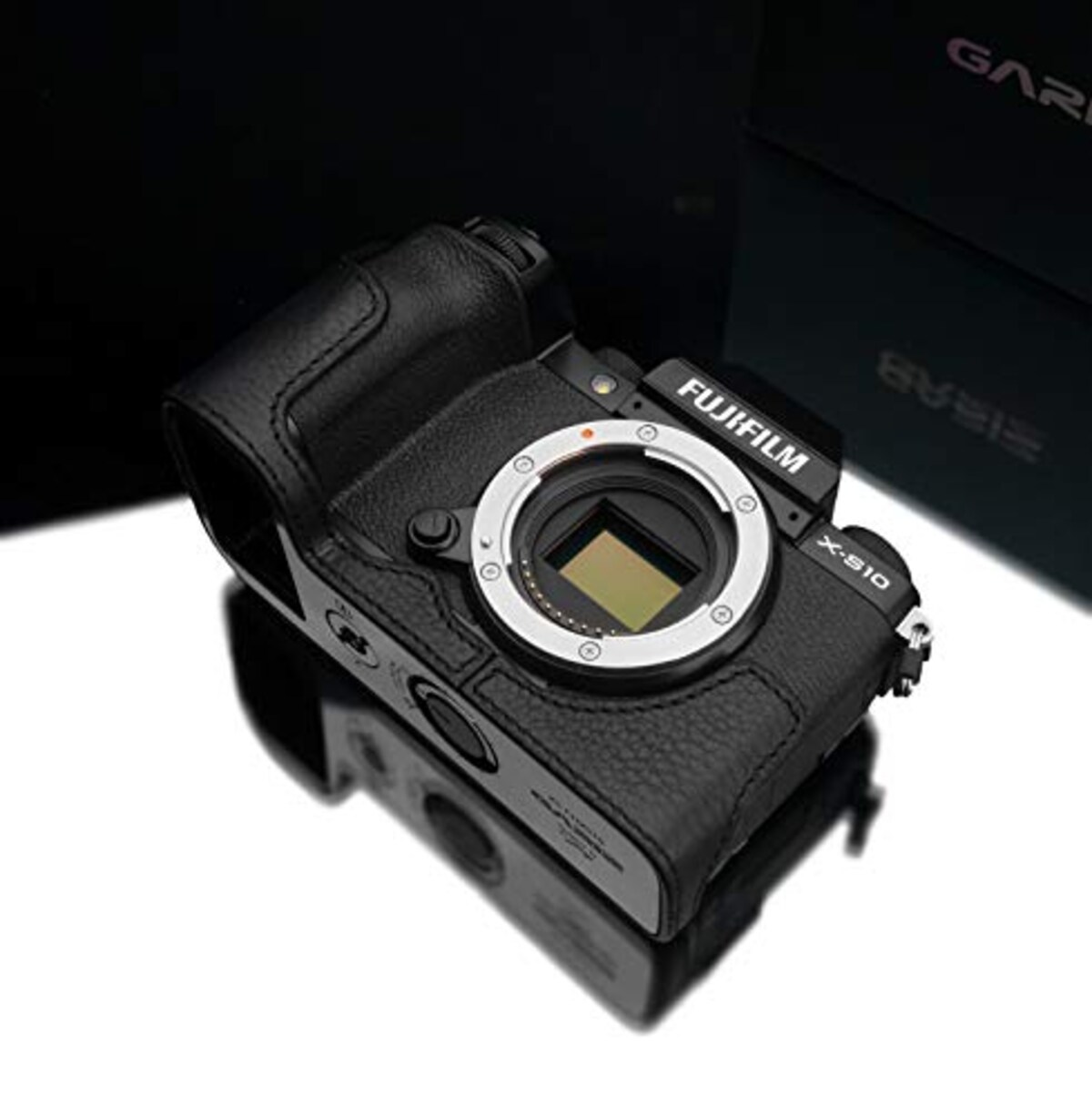  GARIZ FUJIFILM X-S10用 本革カメラケース XS-CHXS10BK ブラック画像7 