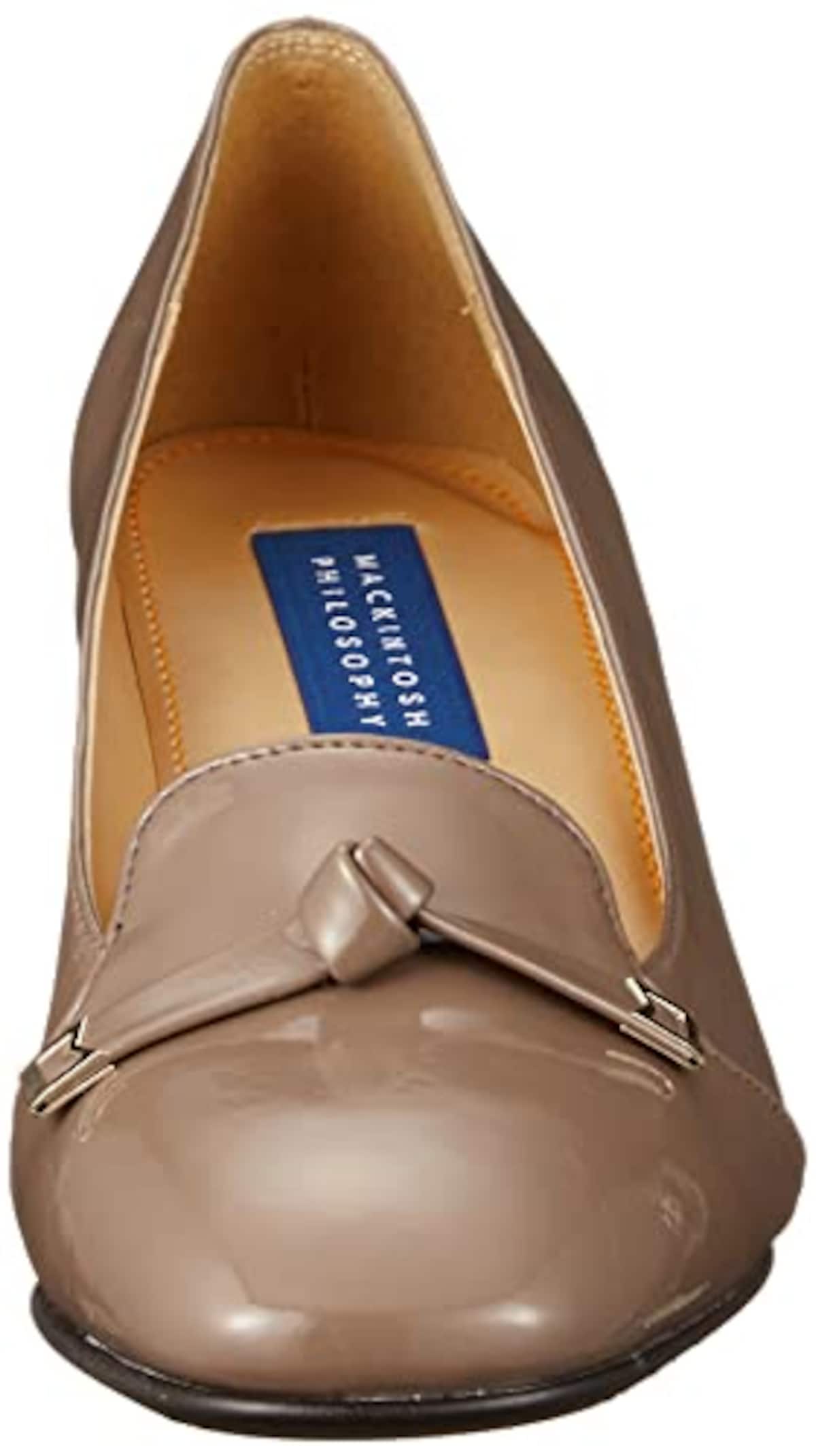  [マッキントッシュ フィロソフィー] オールウェザー対応リボンモチーフパンプス レディース 6369 オークエナメル 24.5 cm E画像2 