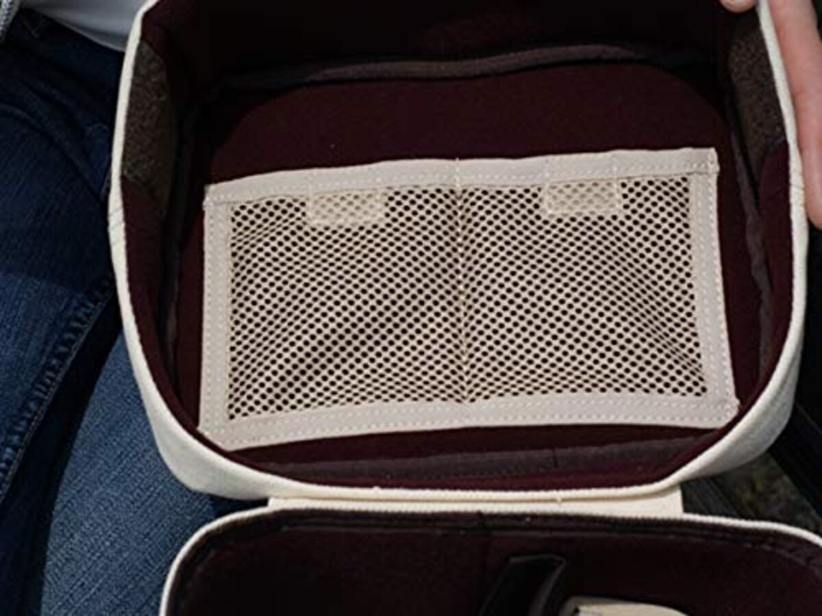  CAMEDOKO 2wayピクニックバスケット型CUBEカメラバッグ チョコ画像6 