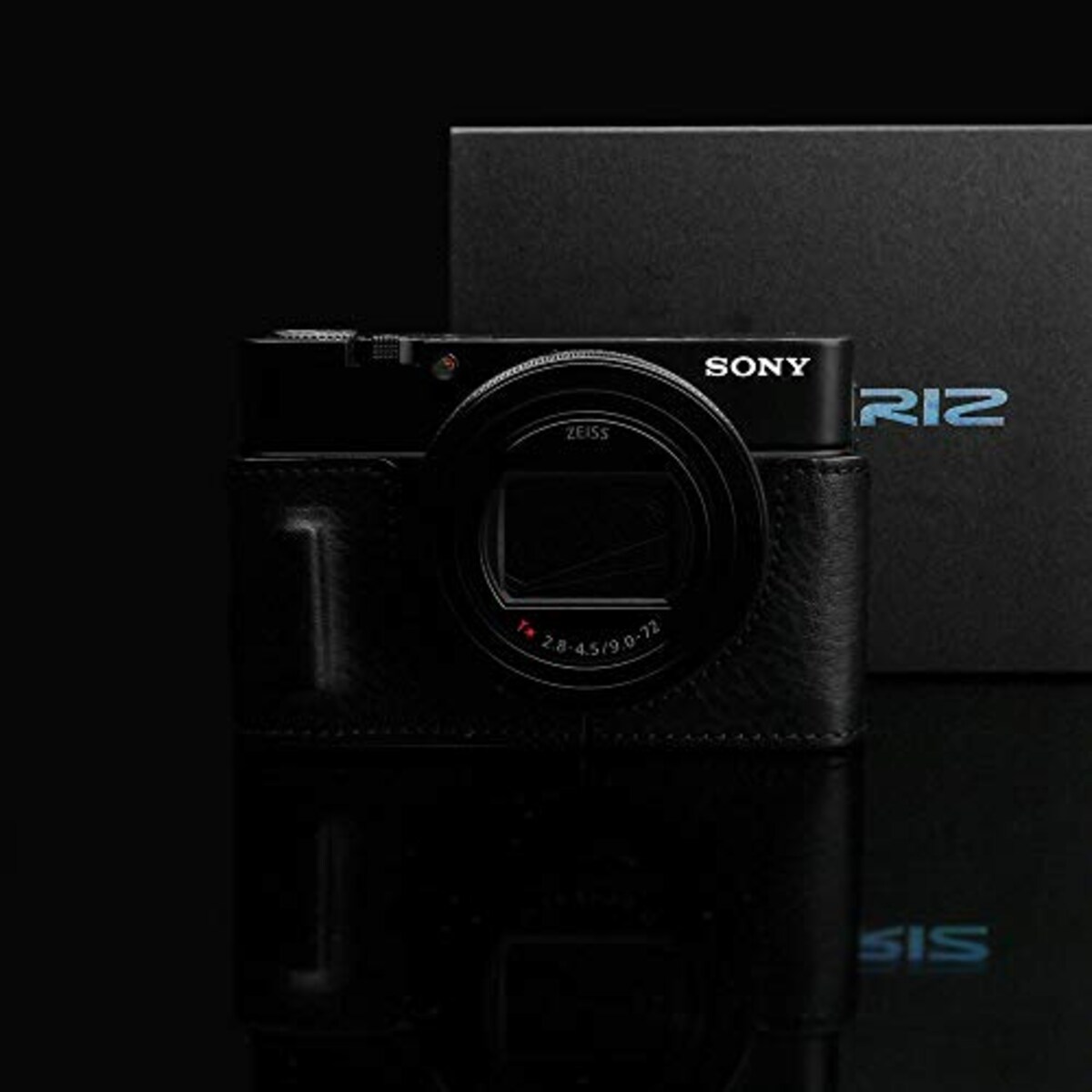  GARIZ SONY RX100 VI (DSC-RX100M6) 用 本革カメラケース HG-RX100M6BLK ブラック画像3 