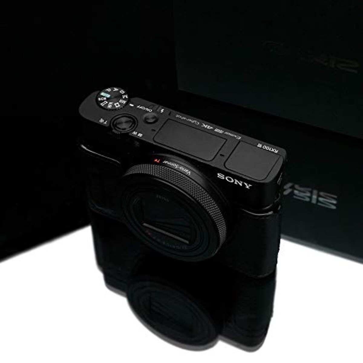  GARIZ SONY RX100 VI (DSC-RX100M6) 用 本革カメラケース HG-RX100M6BLK ブラック画像5 