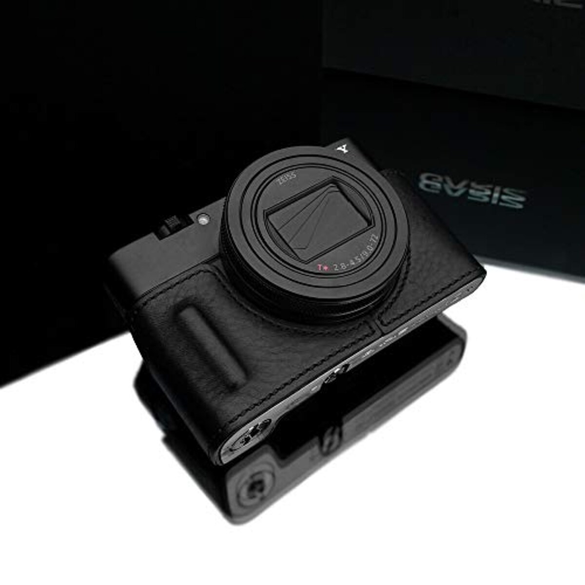  GARIZ SONY RX100 VI (DSC-RX100M6) 用 本革カメラケース HG-RX100M6BLK ブラック画像6 