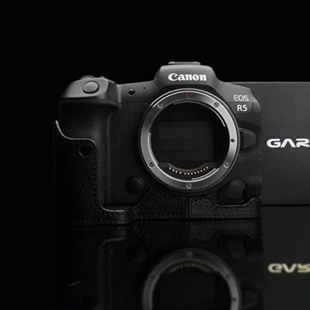  GARIZ Canon EOS R5/R6 兼用 本革カメラケース XS-CHEOSR5BK ブラック画像3 