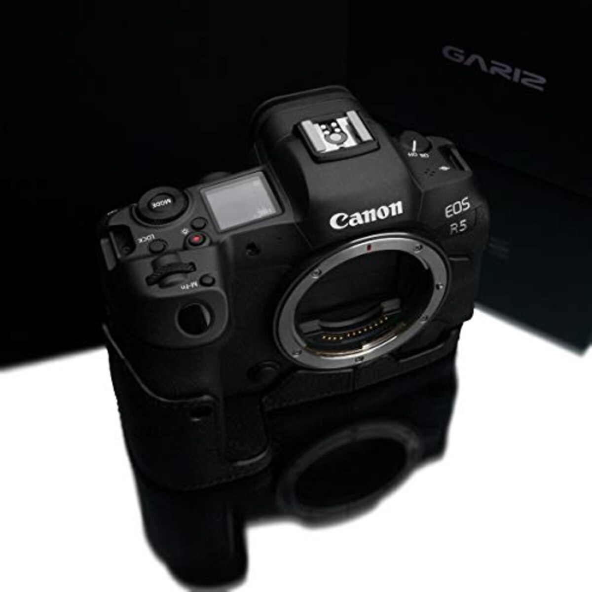  GARIZ Canon EOS R5/R6 兼用 本革カメラケース XS-CHEOSR5BK ブラック画像4 