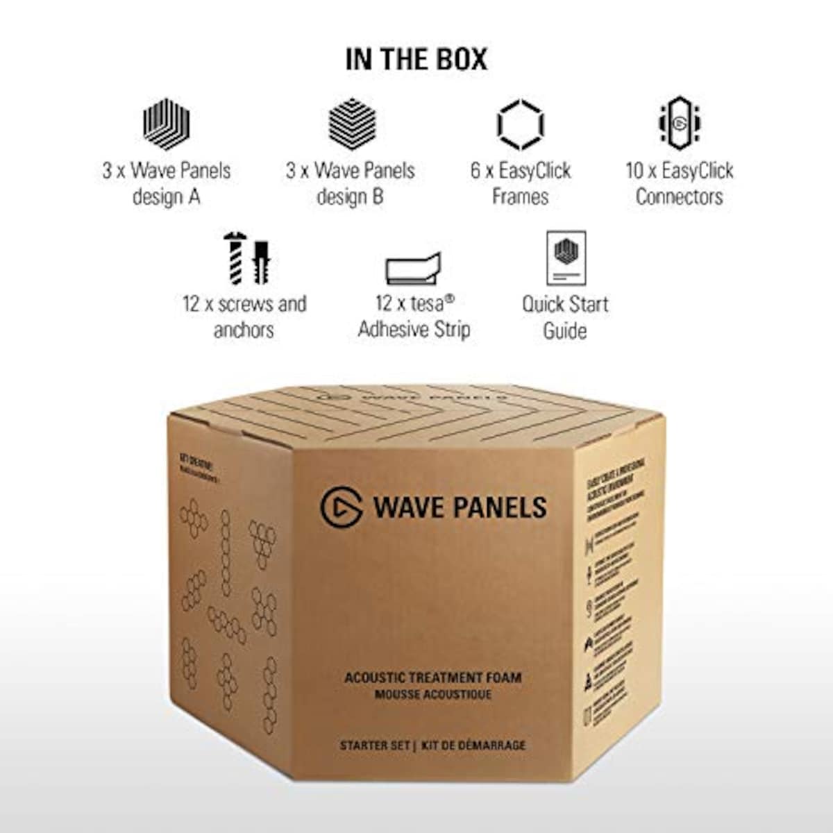 Elgato 吸音パネル Wave Panels Starter Set Black (ウェーブパネルズ スターターセット ブルー) セットアップ/取り外し簡単【日本正規代理店品】画像8