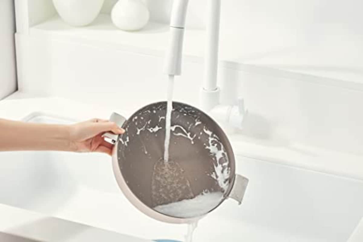 Dr.HOWS ドクターハウス プレーティング スクエアフライパン22cm アイスブルー 韓国フライパン IH対応 オール熱源対応 フッ素コーティング【日本正式販売品】画像7 