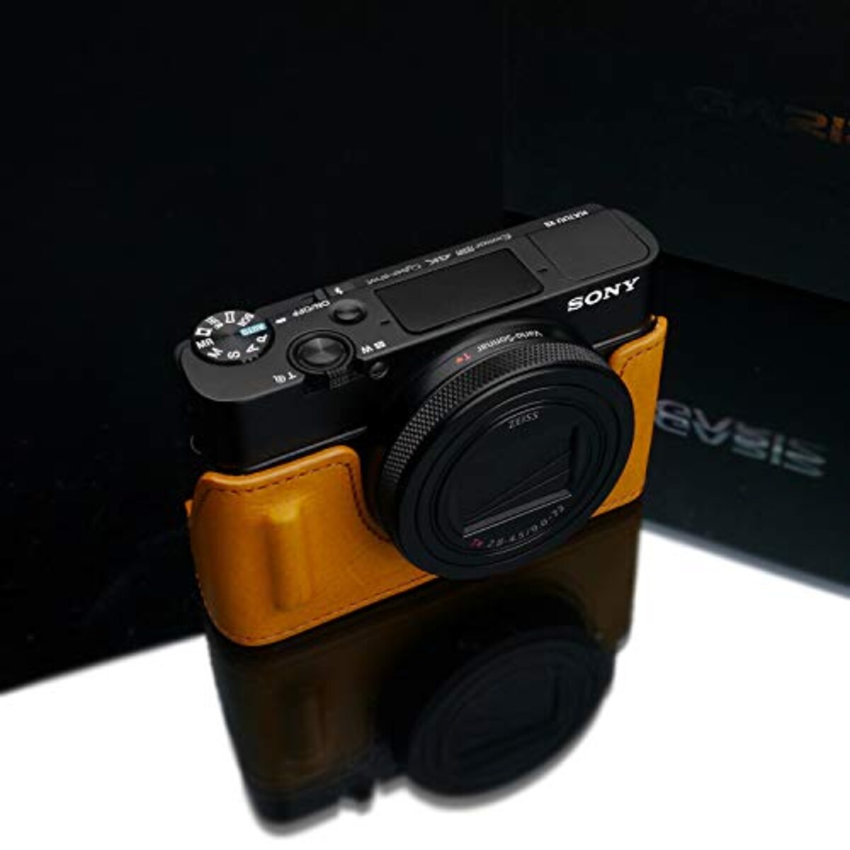  GARIZ SONY RX100 VII (DSC-RX100M7) 用 本革カメラケース HG-RX100M7MT マスタード画像4 