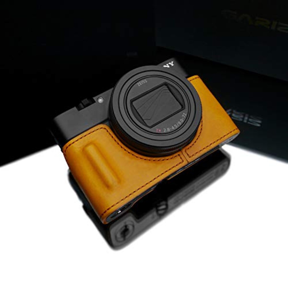  GARIZ SONY RX100 VII (DSC-RX100M7) 用 本革カメラケース HG-RX100M7MT マスタード画像6 