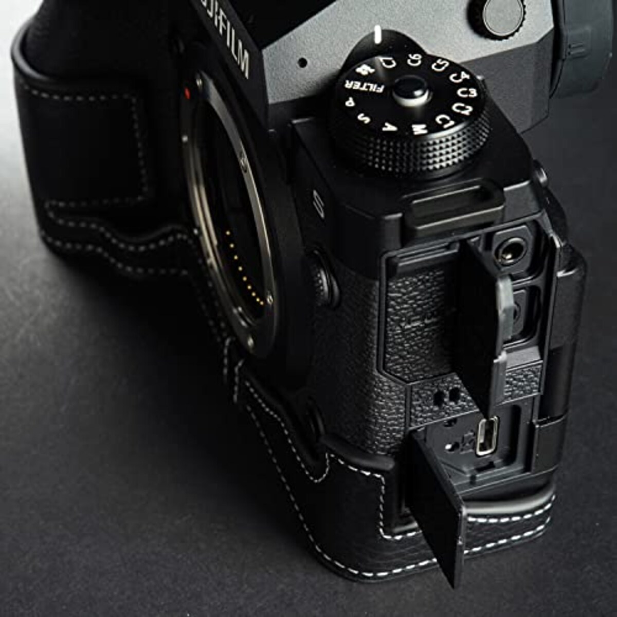  TP Original FUJIFILM X-H2S 用 ボディーハーフケース ブラック画像7 