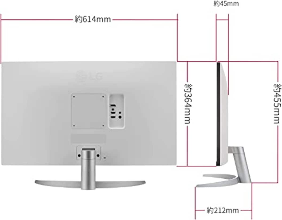  【Amazon.co.jp 限定】LG モニター ディスプレイ 27UP600-W 27インチ / 4K / IPS非光沢/DCI-P3 95% / DisplayHDR400 / FreeSync/ブルーライト低減、フリッカーセーフ機能/HDMI×2、DisplayPort画像10 