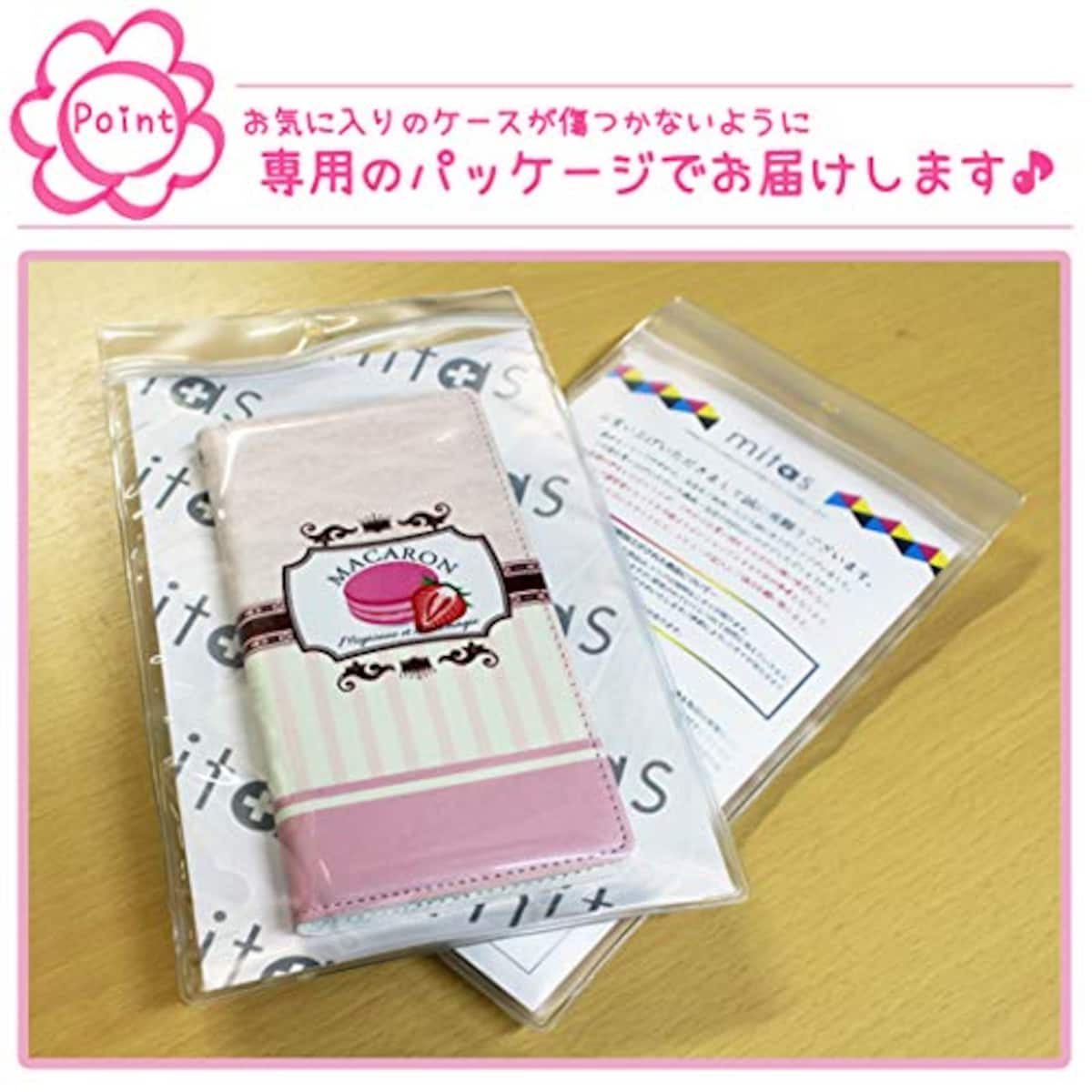  mitas ALCATELONETOUCH IDOL2S ケース 手帳型 ベルトなし 蛇 パイソン ホワイト (310) NB-0299-WH/IDOL2S画像7 