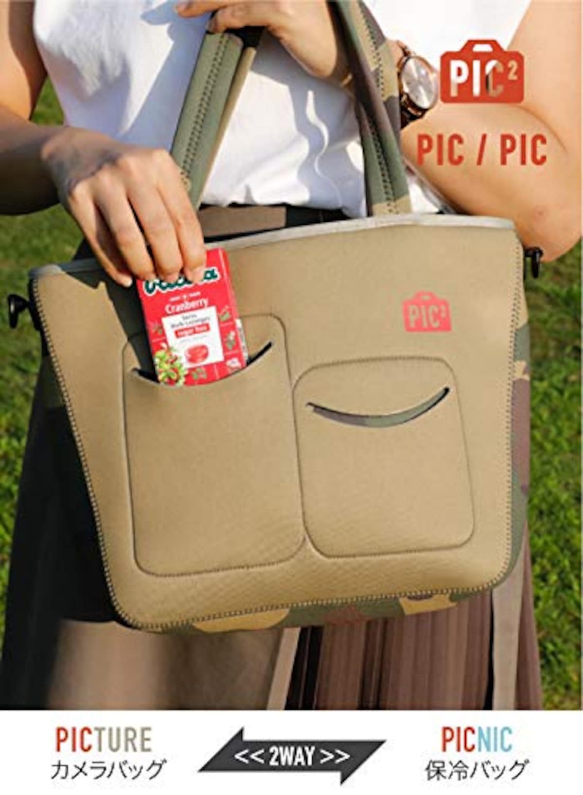  シービージャパン トート カモフラ 容量9L 保冷バッグ カメラバッグ PIC画像2 