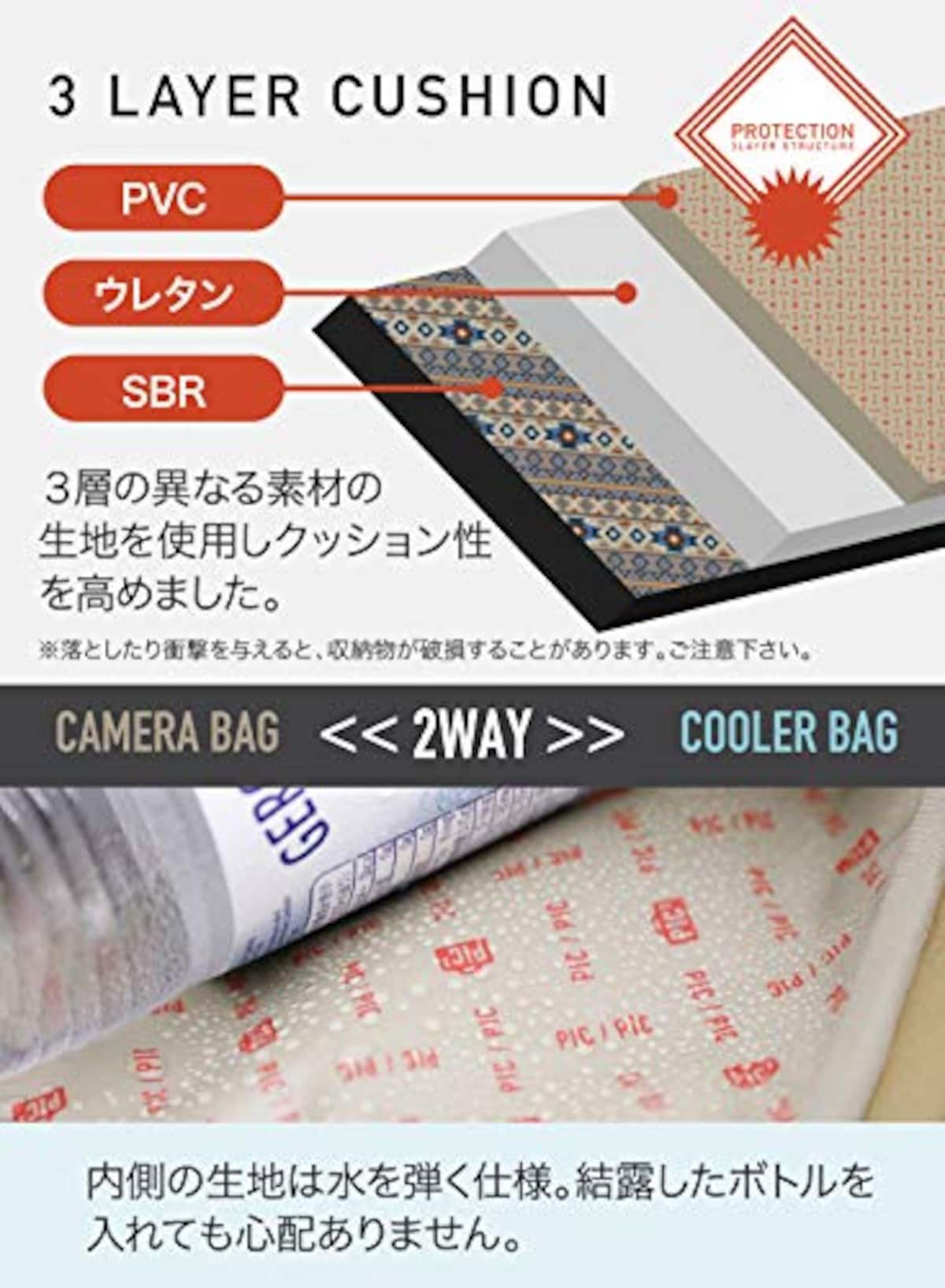  シービージャパン トート カモフラ 容量9L 保冷バッグ カメラバッグ PIC画像3 